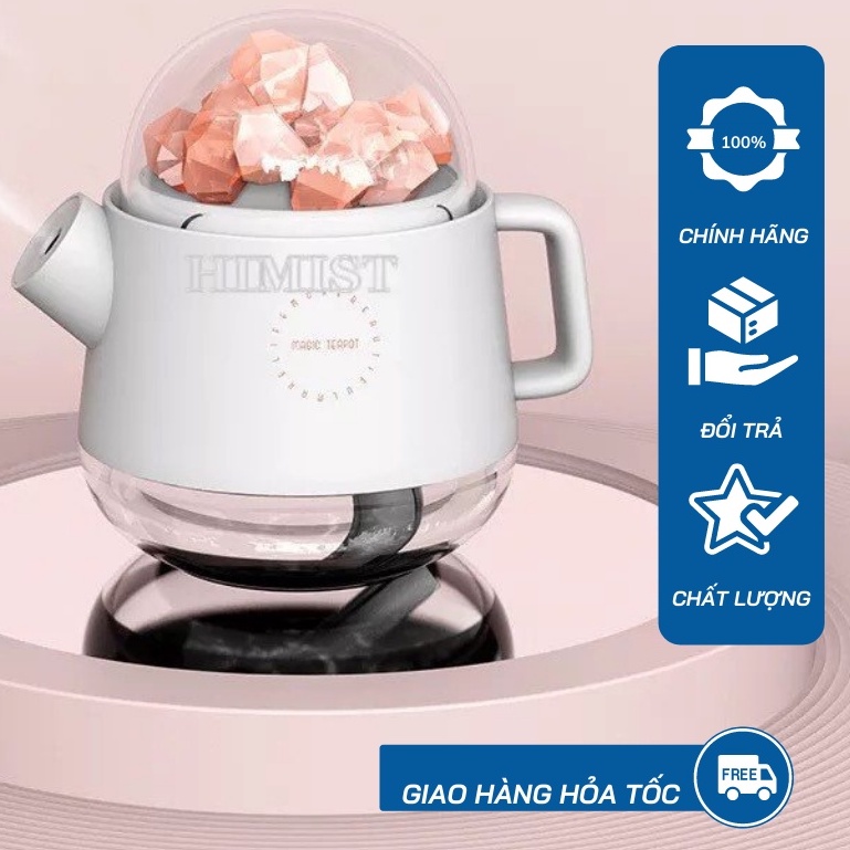 Máy xông tinh dầu máy phun sương tạo ẩm kèm đá muối thư giãn Himalaya Uareliffe ảnh thật