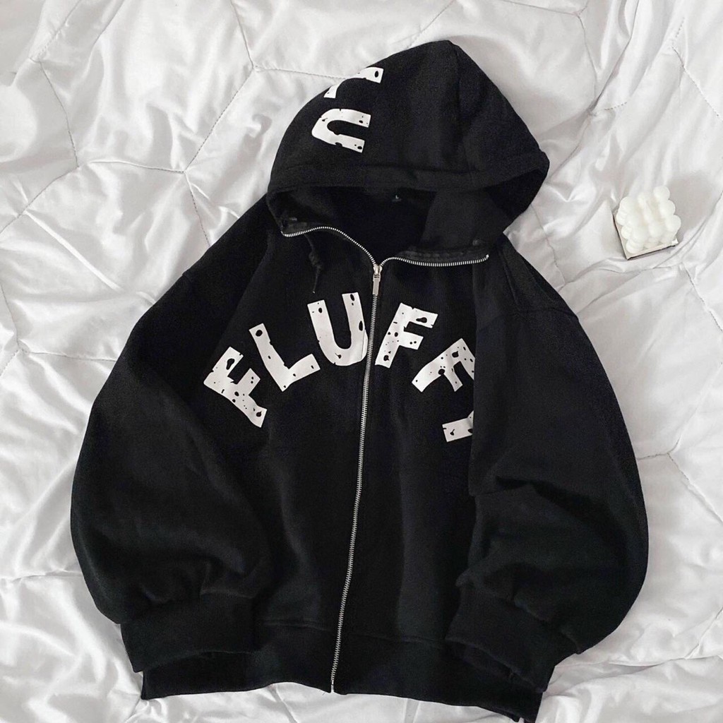 Áo khoác nỉ FLUFFY. Áo nỉ kéo khóa  2 lớp dày dặn mũ to Unisex. Hàng VNXK chất đẹp. | BigBuy360 - bigbuy360.vn