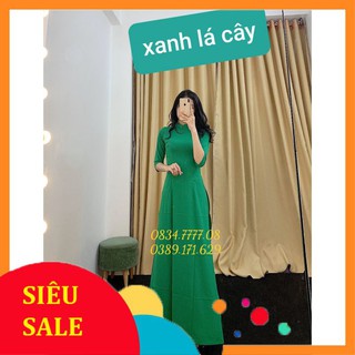 Áo Dài Truyền Thống Trơn Nhiều Màu - Ảnh Thật Shop Chụp