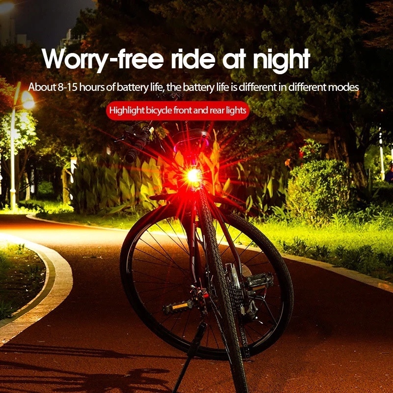 Đèn Pha LED Cảnh Báo Ban Đêm Bằng Hợp Kim Nhôm Gắn Phía Trước/Sau Xe Đạp