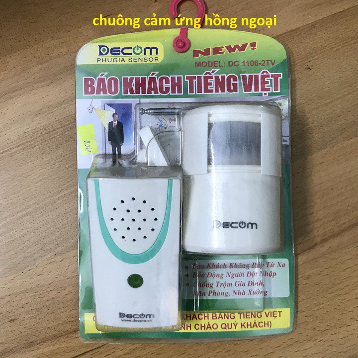 Chuông báo cảm ứng hồng ngoại