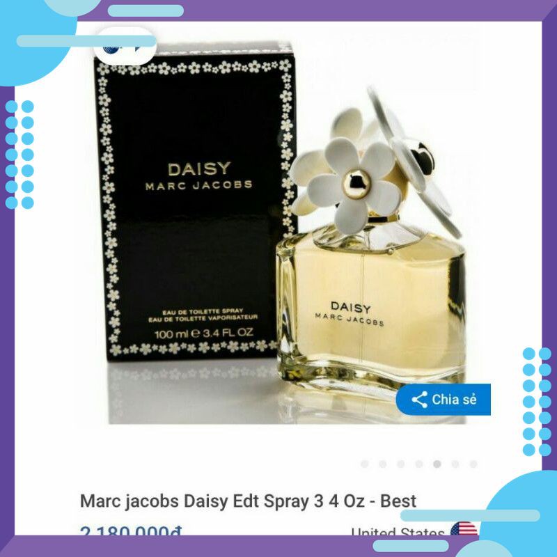 [Sale Giá Sốc] Nước hoa nữ Daisy Marc Jacobs 100ml Hàng sẵn tại shop