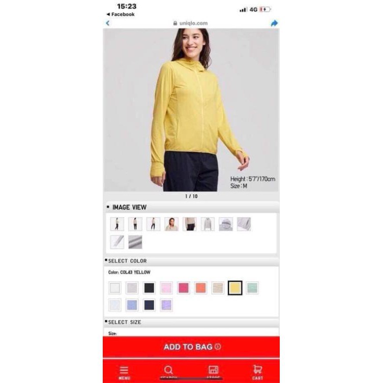 Áo chống nắng UNIQLO năm 2019 hàng chuẩn của nhật có bill đầy đủ  ྇