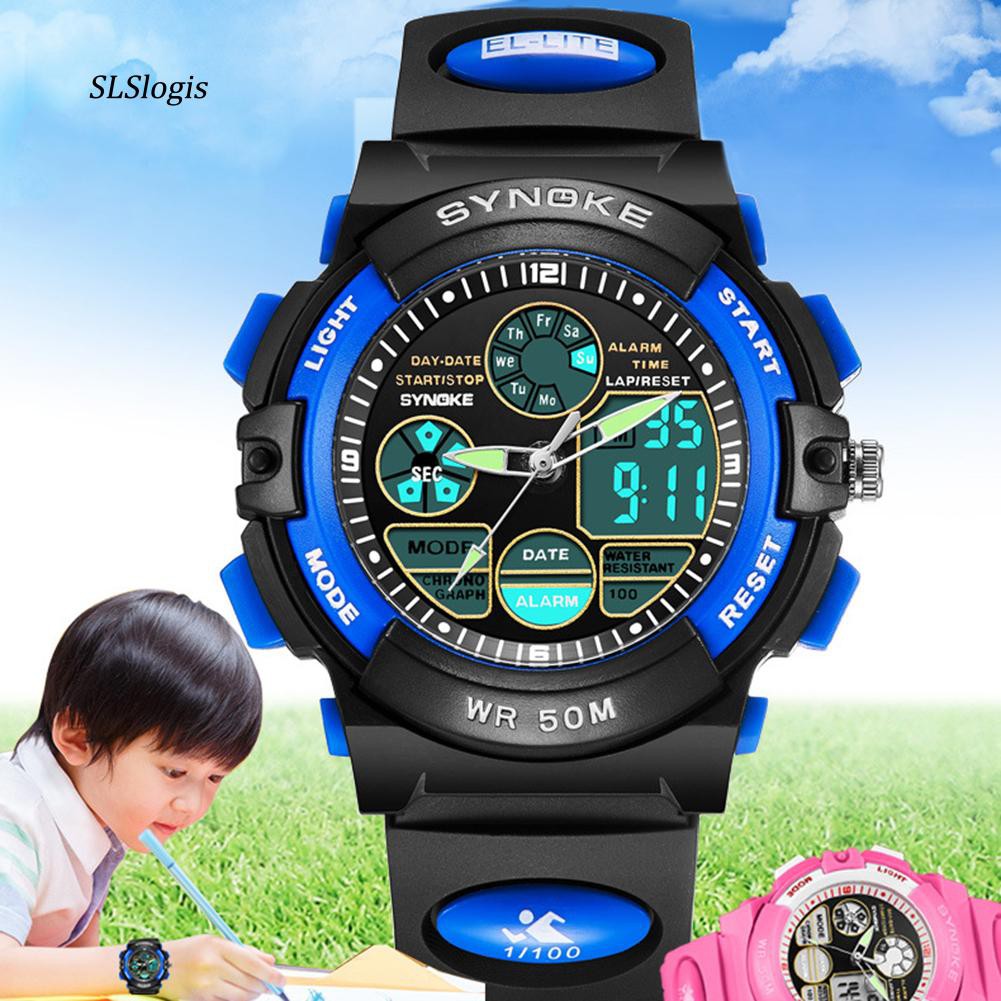 Đồng hồ điện tử kết hợp la bàn chống nước cho bé trai và bé gái | BigBuy360 - bigbuy360.vn