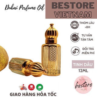 Tinh dầu nước hoa thiết kế Dubai Bestore chai 12ml cao cấp, sang trọng, lưu hương lâu - Bestore Vietnam