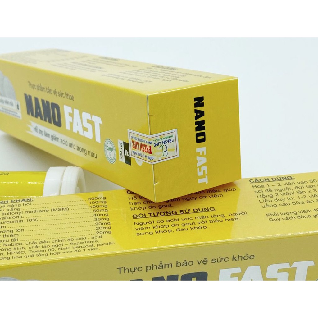 ✅[MUA 3 GIẢM 300K] NANO FAST- Đào Thải Acid Uric, Đánh Bay Gout