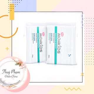 Bông tẩy trang monkids 100 miếng