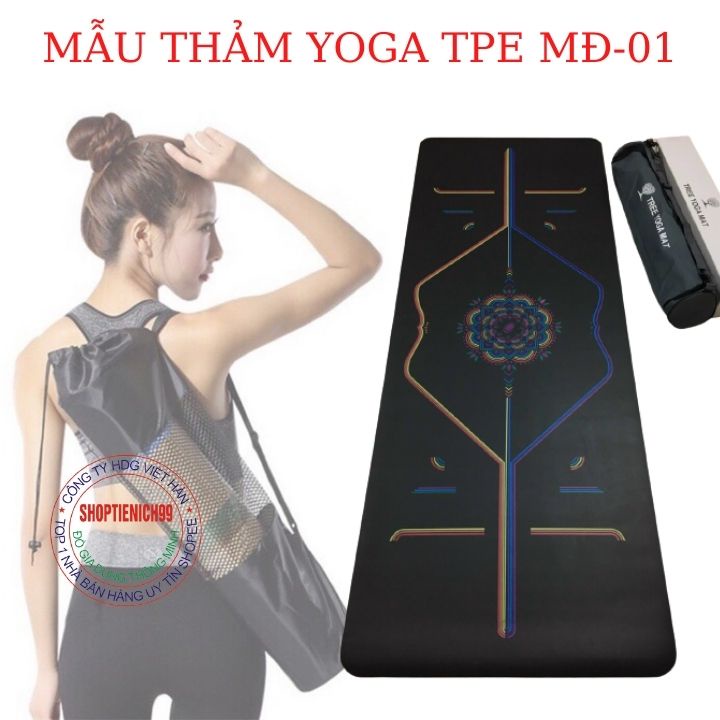 Thảm Tập YOGA, Thảm Tập GYM  TPE Cao Su Non Cao Cấp Nhiều Màu Sắc Nhập Khẩu giá Rẻ Chống Trơn Trượt Và An Toàn Cao.