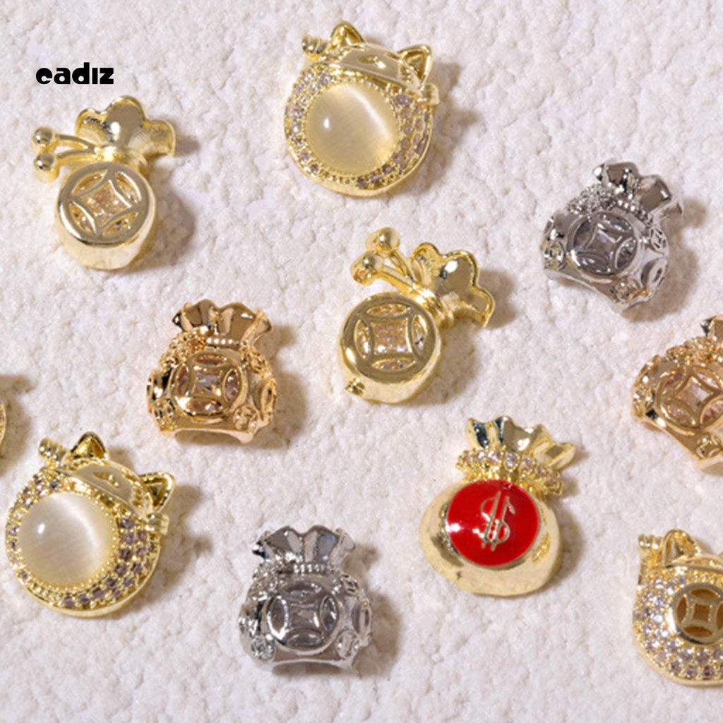 [Hàng mới về] Phụ kiện trang trí móng 3d bằng hợp kim chống rơi tiện dụng cho salon