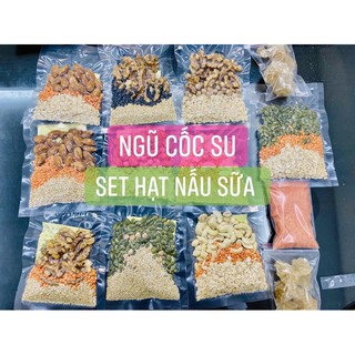[SET5,Tặng Muối Hồng+ Đường Phèn] Set Hạt Dinh Dưỡng Làm Sữa & Cho Bé Ăn Dặm[Set5ngày]