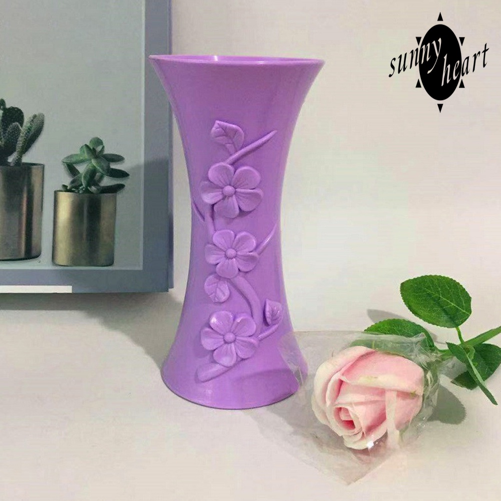 Bình Cắm Hoa Bằng Nhựa Dùng Trang Trí Văn Phòng Dễ Thương