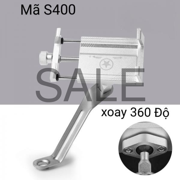 [Xả hàng] Kẹp xe máy inox S400 - Giá Đỡ Kẹp Điện Thoại Dành Cho Xe Máy S400 Loại tốt