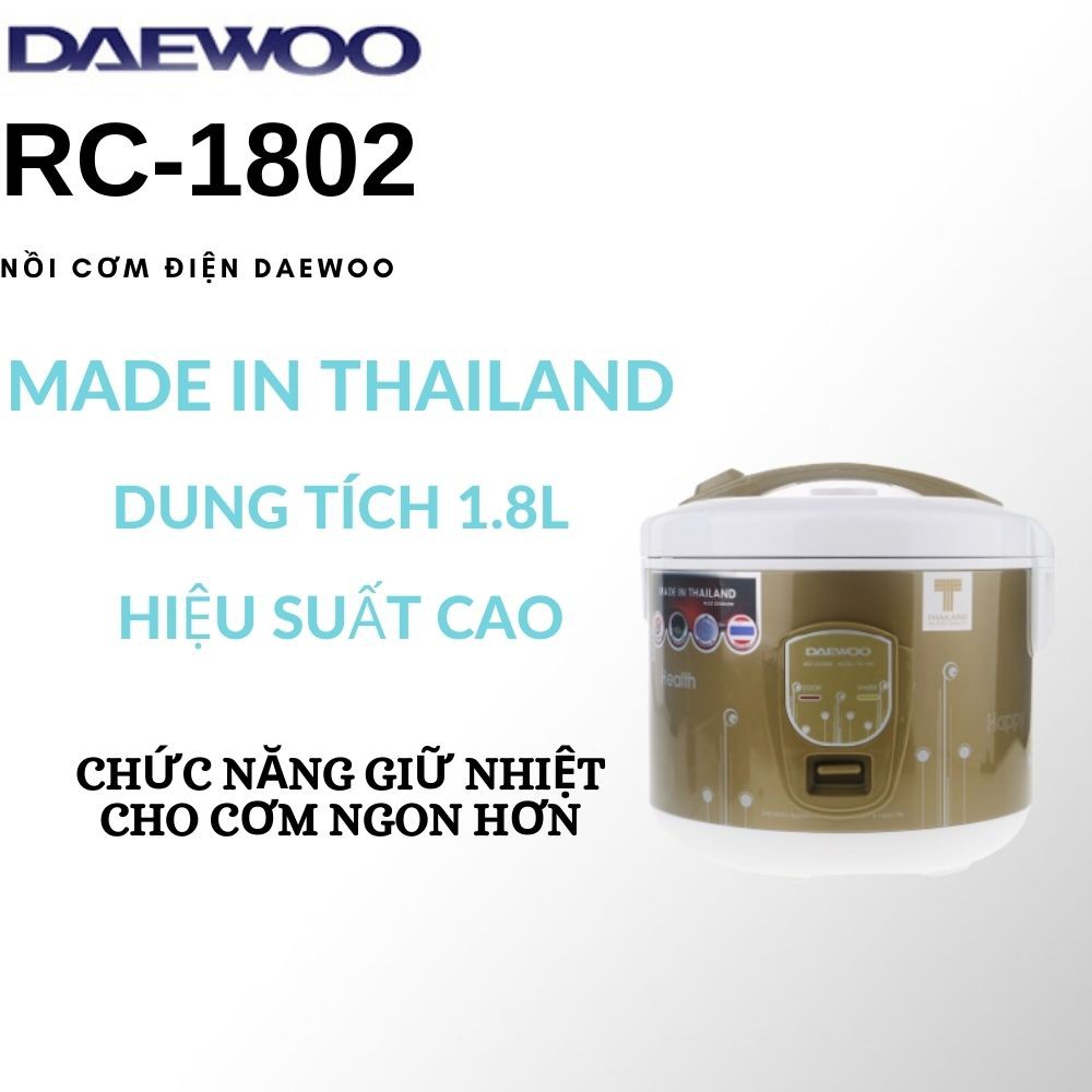 Nồi cơm điện Daewoo RC-1802 | BigBuy360 - bigbuy360.vn