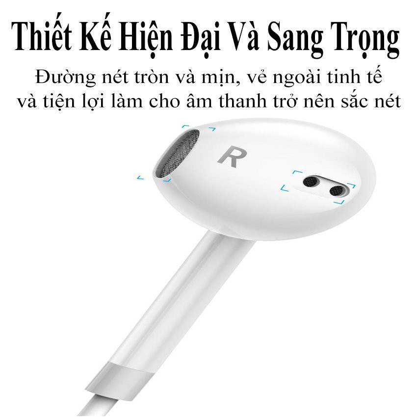 Tai Nghe Dây Nhét Tai,Chống Ồn Có Micro Và Điều Khiển Âm Lượng Leon_Official