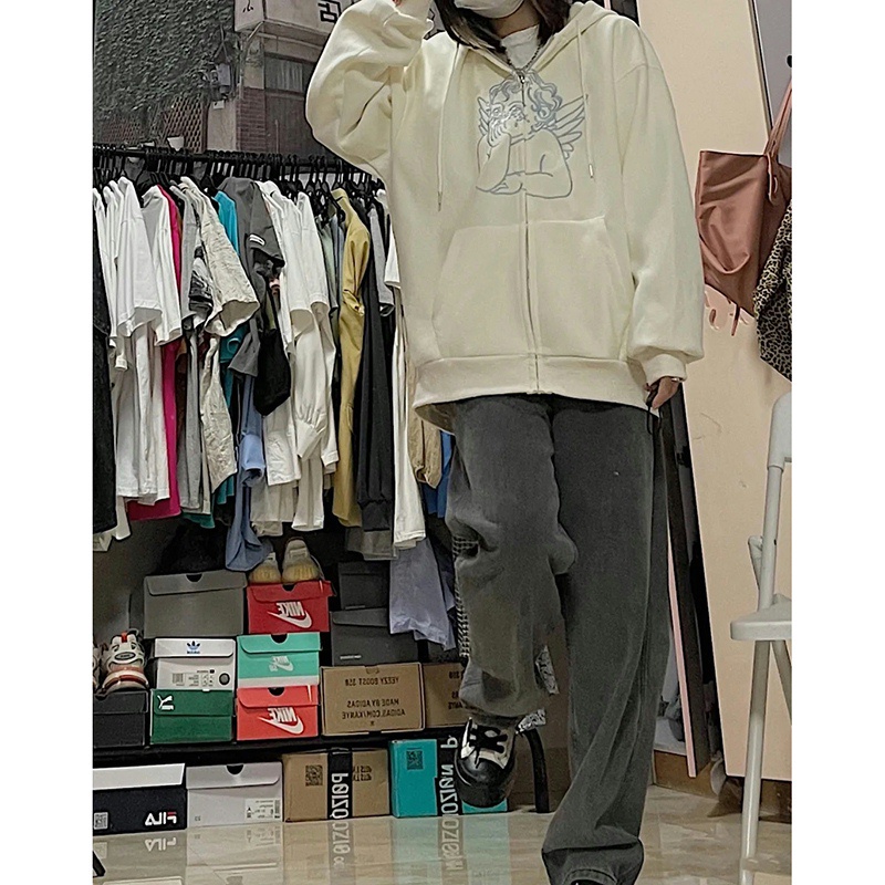 NRVP Mới Áo Hoodie Dáng Rộng Phong Cách Hàn Quốc 2021