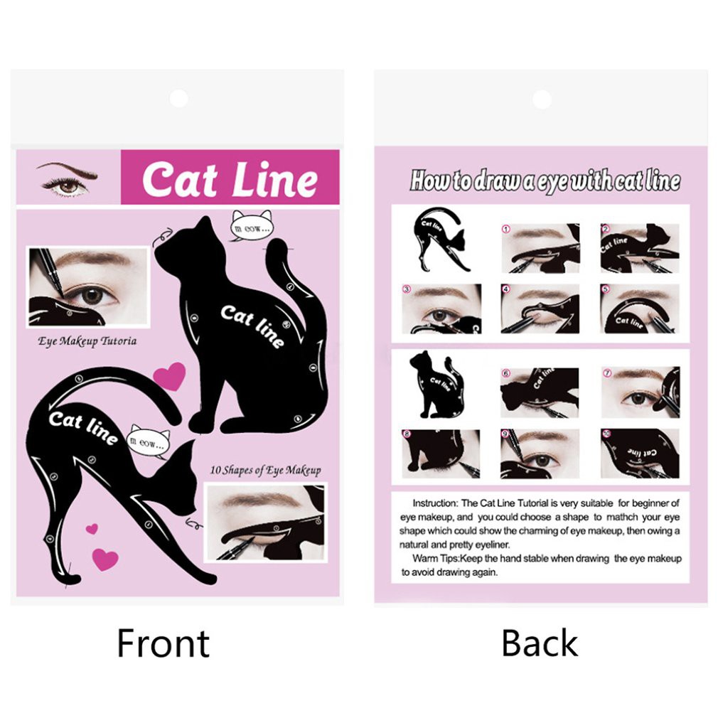 Hp HP🌱Set 2 thẻ khuôn kẻ mắt mèo tiện dụng