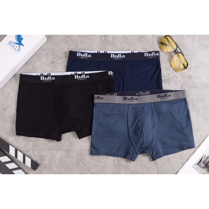 Hộp 4 chiếc quần lót đùi nam boxer chất cotton siêu đẹp