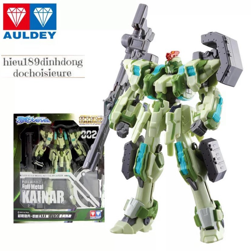 Hộp đồ chơi Chiến binh vũ trụ Kainar Gundam chính hãng Auldey nhựa nặng tay siêu đẹp Precursor Contact Full Metal