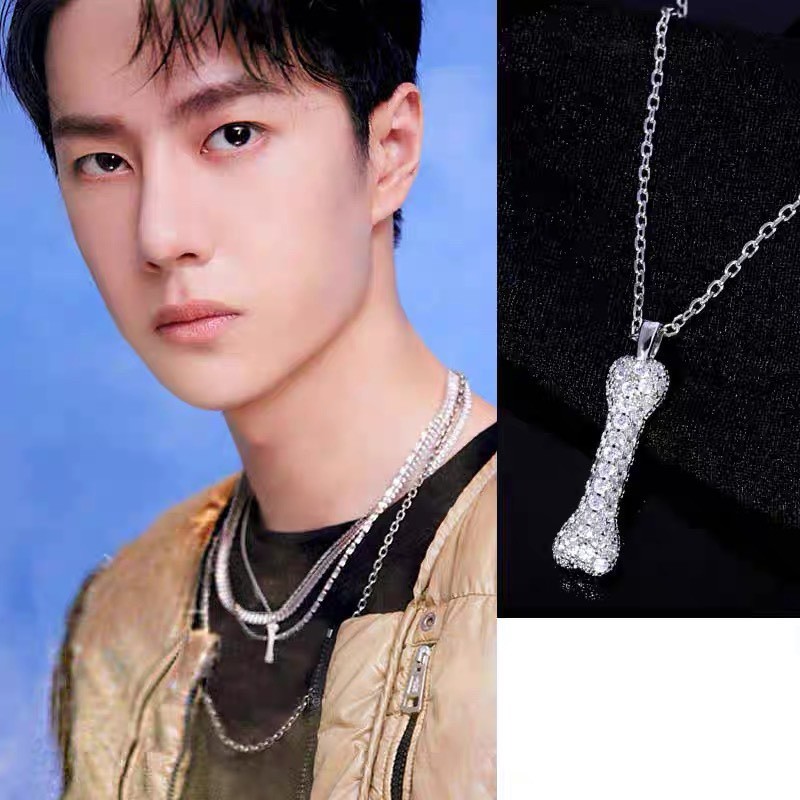 Dây chuyền Khúc xương _ Vòng cổ Bạc cao cấp _ Thiết kế theo vòng của Vương Nhất Bác _ 𝐘𝐢𝐛𝐨 𝐒𝐢𝐥𝐯𝐞𝐫