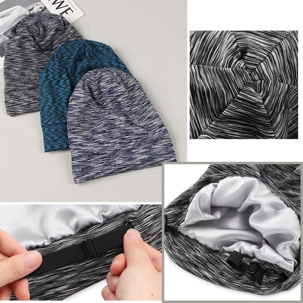 Mũ Trùm Đầu Vải Satin Co Giãn Điều Chỉnh Được Chăm Sóc Tóc Thời Trang