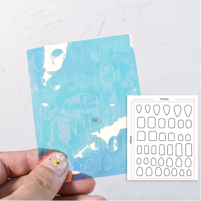 Miếng Dán Trang Trí Móng Tay DIY Mặt Kính Cực Quang Độc Đáo