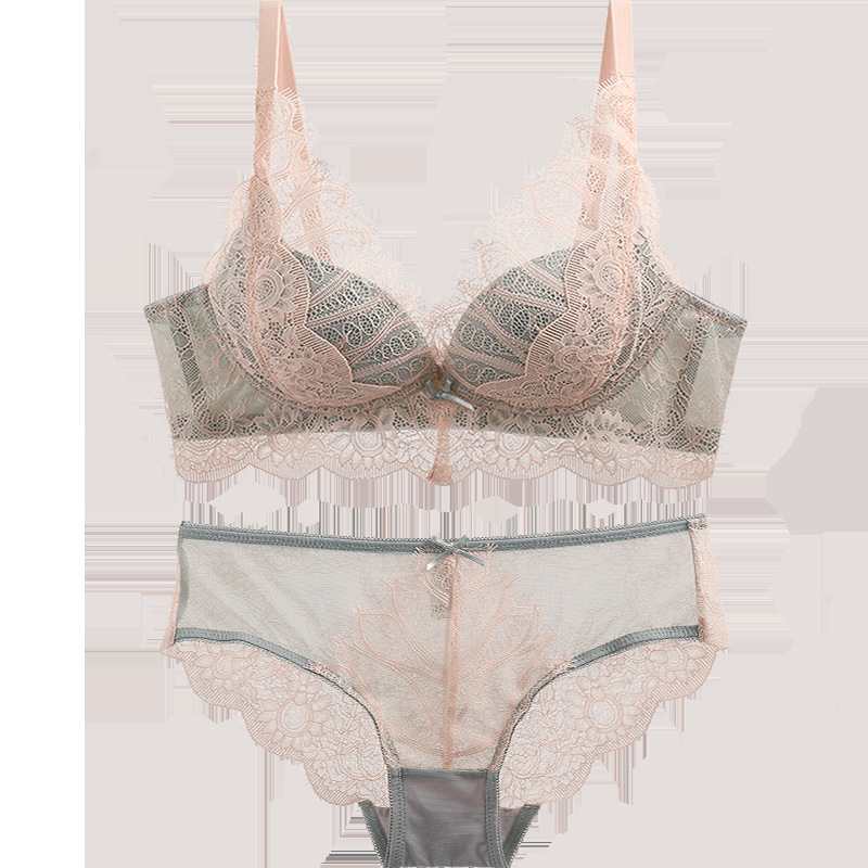 Bộ Đồ Lót Ren Áo Ngực Không Gọng + Quần | BigBuy360 - bigbuy360.vn