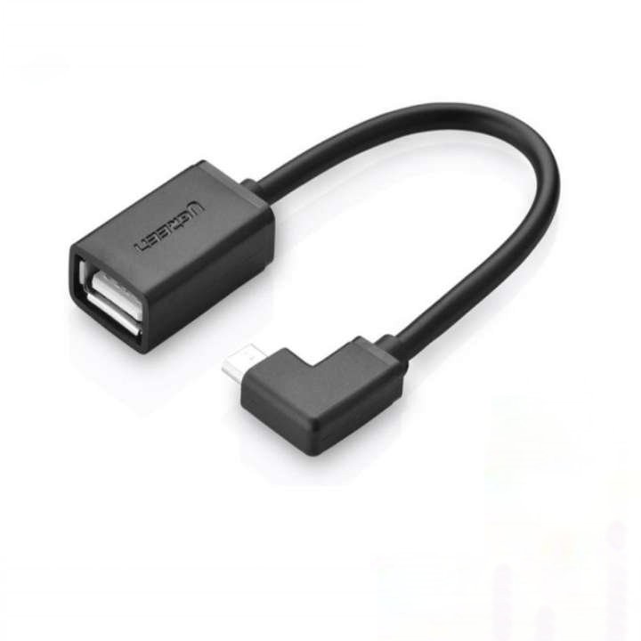 Dây USB2.0 sang Micro USB vuông góc, hỗ trợ OTG dài 15cm UGREEN US119 10379