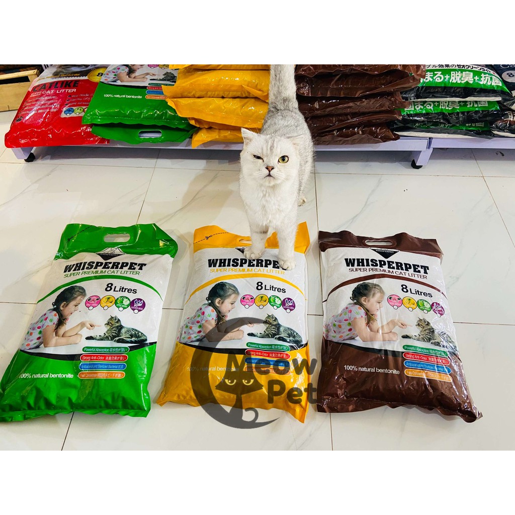 Cát Whisper Pet 8L - Cát vệ sinh cho Mèo