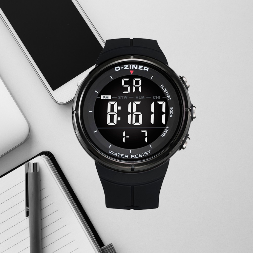 Đồng hồ nam điện tử thể thao chính hãng cao cấp D-ZINER 8163 chống nước 30M full box | BigBuy360 - bigbuy360.vn
