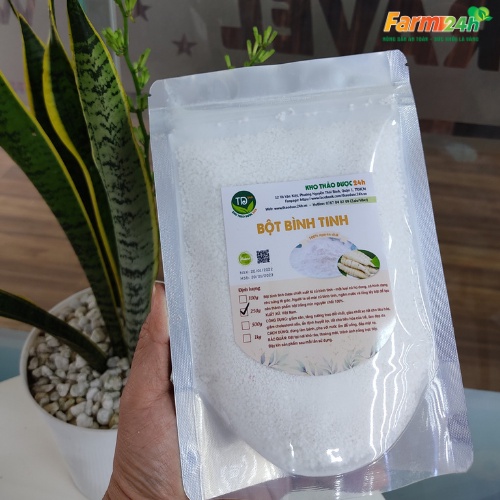Bột Bình Tinh (bột củ dong) nguyên chất 100%, làm bánh thuẫn miền trung, làm đẹp giúp ngừa lão hóa da và trắng da - 500g