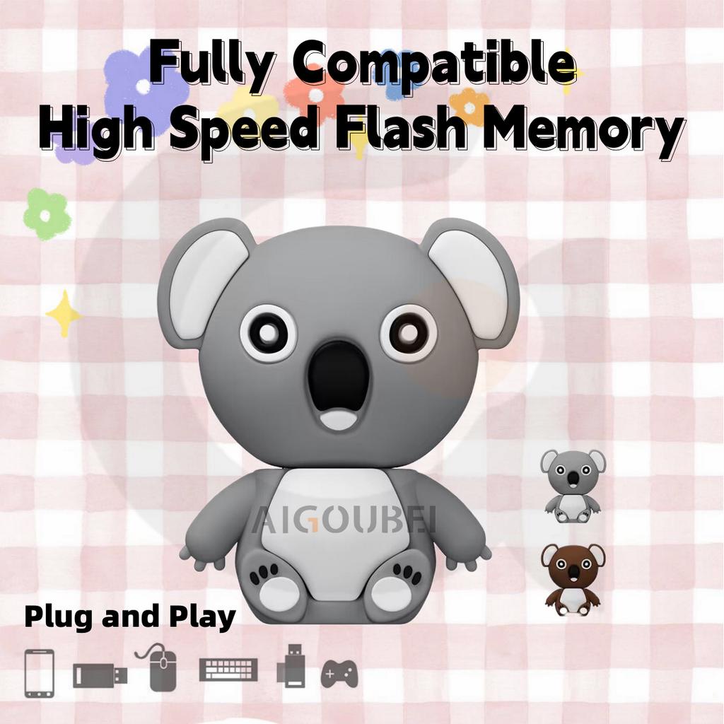 Usb 2.0 Dung Lượng 1GB 2GB 4GB 8GB 16GB 32GB 64GB 128GB 2TB Bằng Silicone Hình Gấu Koala