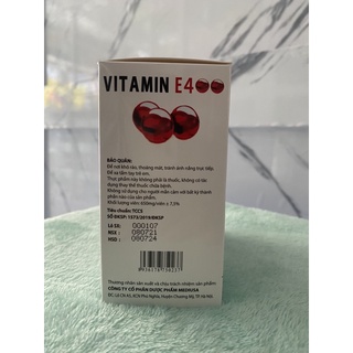 VITAMIN E4 ĐỎ VIÊN UỐNG ĐẸP DA