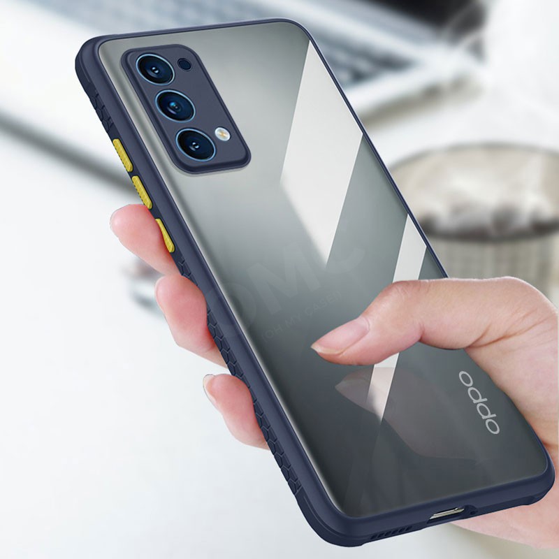 Ốp Điện Thoại Cứng Cạnh Mềm Chống Sốc Trong Suốt Cho Oppo Reno4 | BigBuy360 - bigbuy360.vn