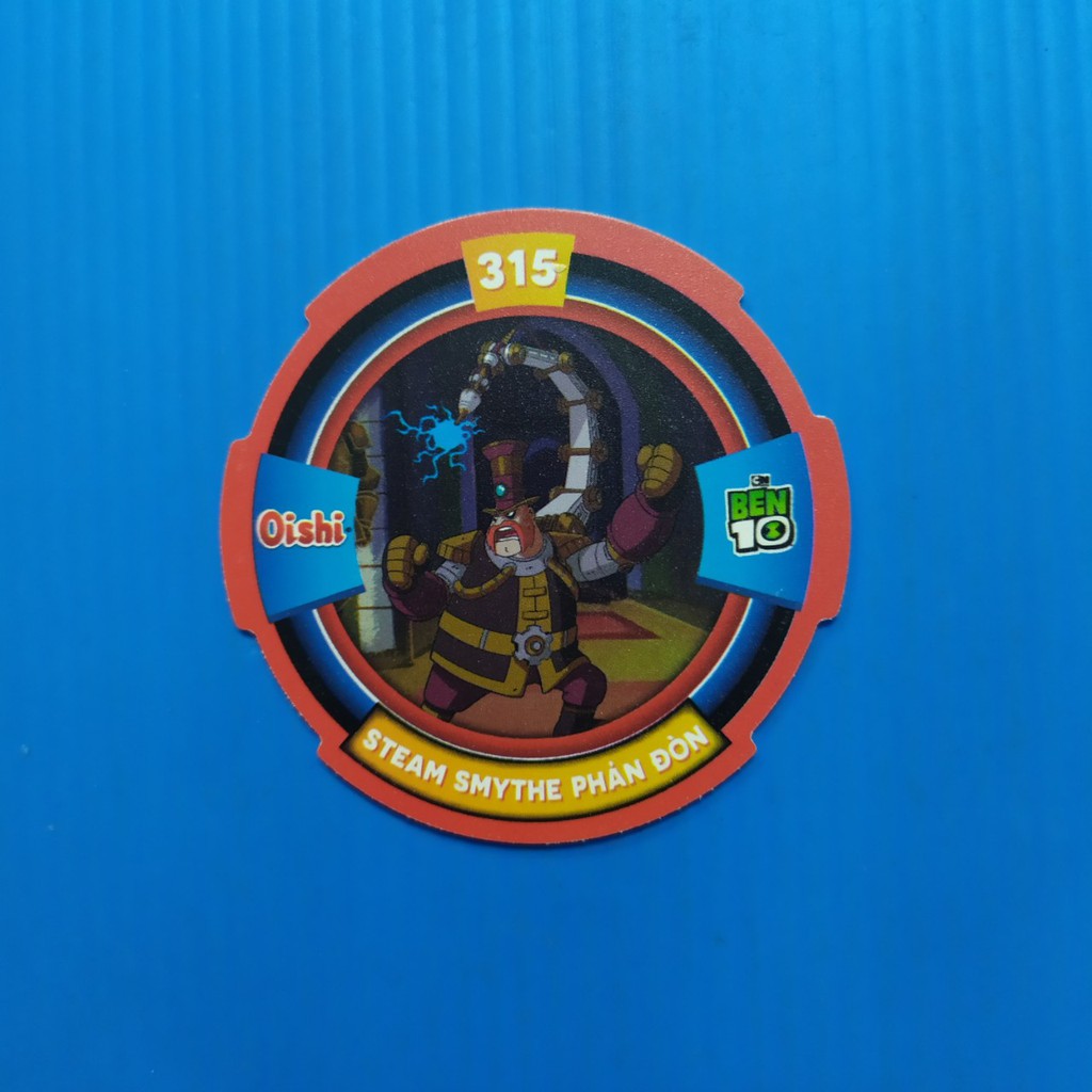 Thẻ bài nhựa 2nd ko seal Ben 10 Oishi cua Crabme Crab me hóa thân siêu phàm - Thẻ thường & nhóm 3