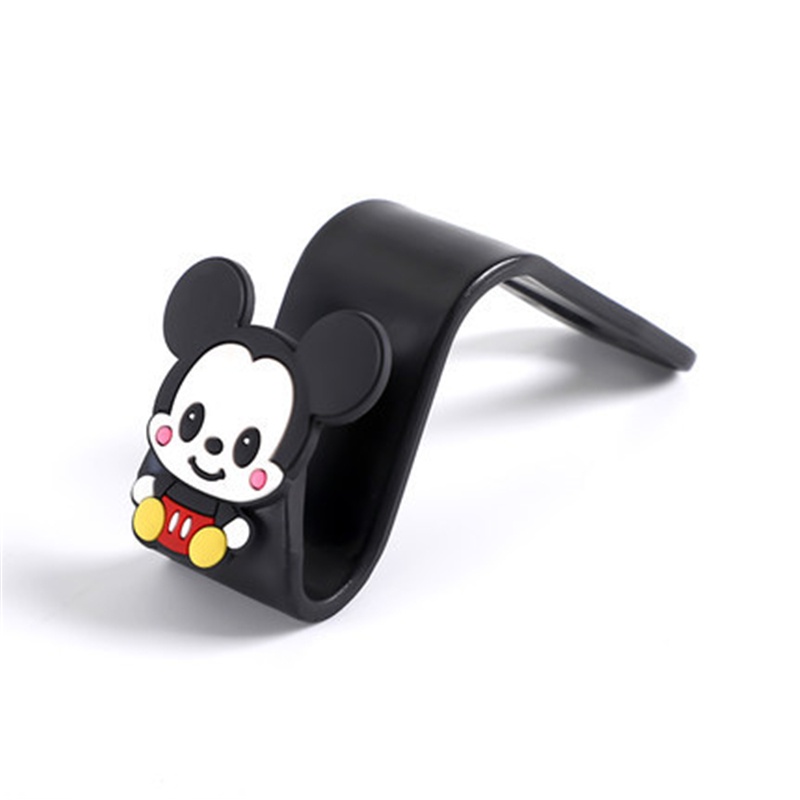 Móc Treo Đồ Hoạ Tiết Hoạt Hình 3D Gắn Ghế Ngồi Xe Hơi Tiện Lợi