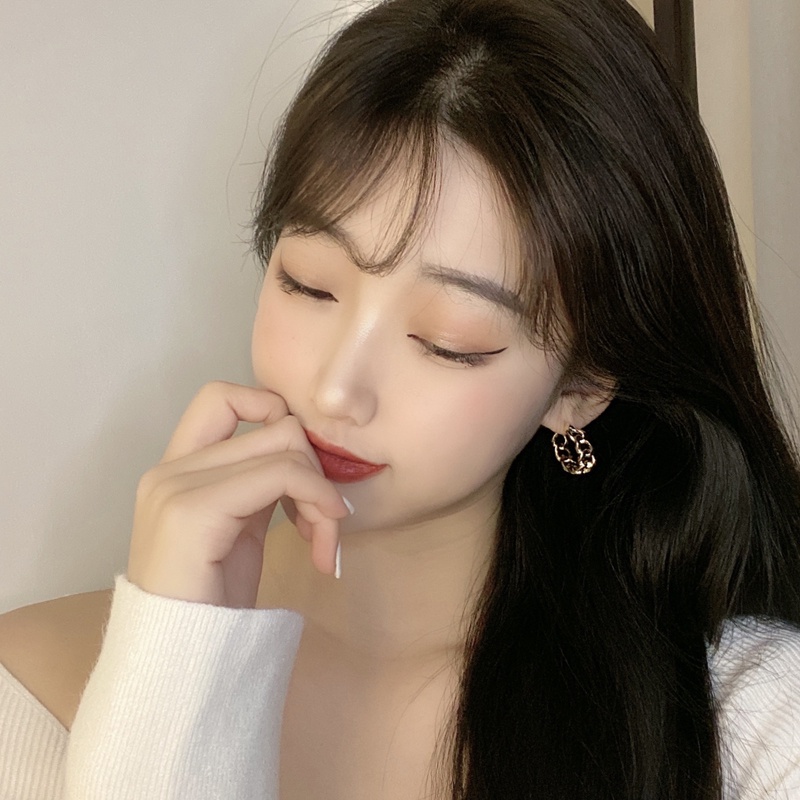 Hoa tai mạ vàng / bạc hình chữ C sang trọng