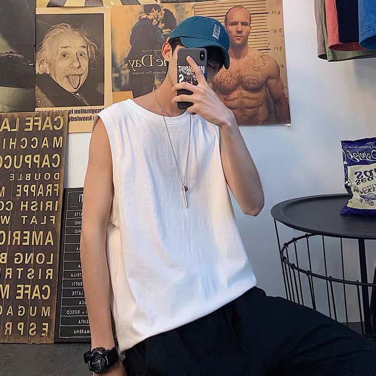 Áo sát nách - áo ba lỗ unisex chất cotton mền mát, thấm hút mồ hôi