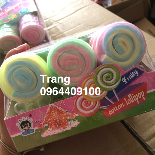 Vỉ 30 chiếc kẹo mút bông marsmallow