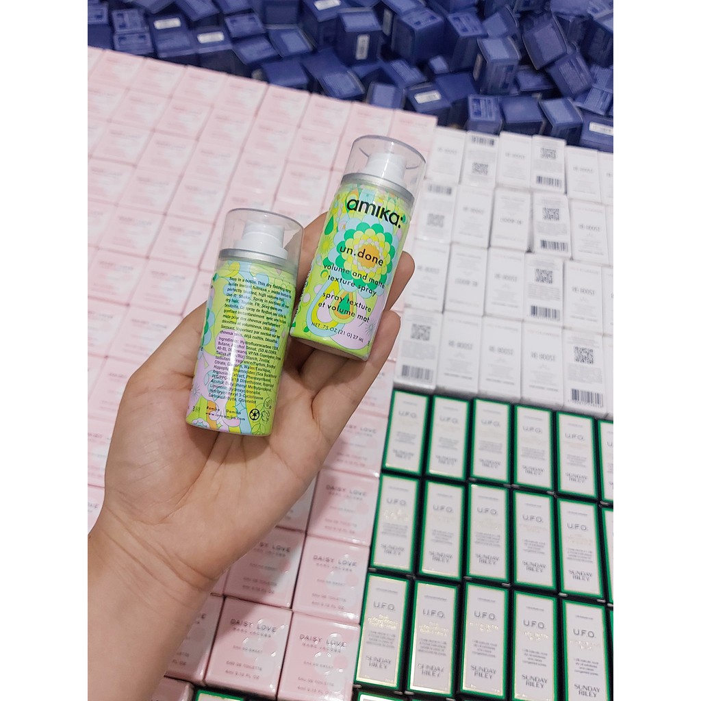 [ Minisize 27ml ] Xịt làm phồng và giữ nếp tóc AMIKA Un.Done Volume and Matte Texture Spray