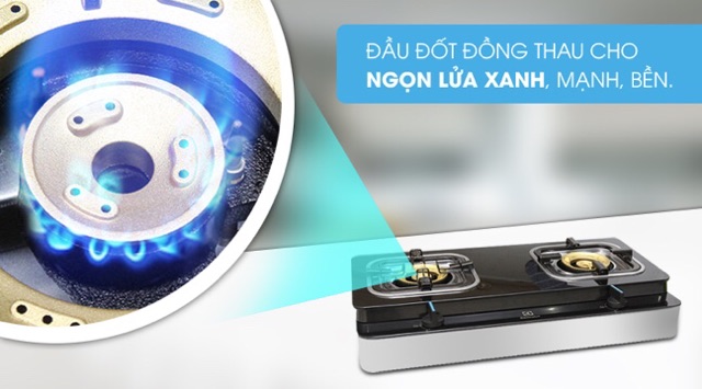 Bếp gas Electrolux ETG729GKTR  MỚI 100%,Tặng Kèm DÂY GAS,Tiện ích:Đầu hâm, Ngắt gas tự động,Dễ vệ sinh