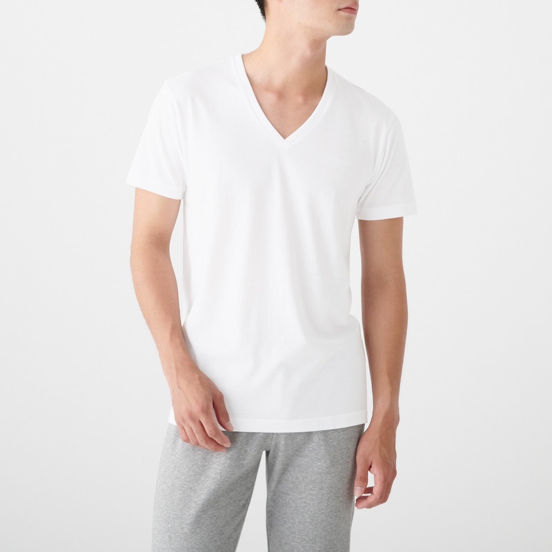 Muji Bộ 2 Áo Thun Cổ V Nam