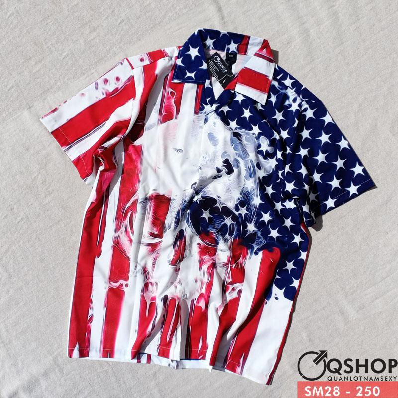[SALE] ÁO SƠ MI HAWAI ĐI BIỂN FORM RỘNG SM28 QSHOP