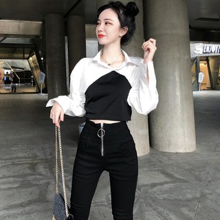 🔥  Áo sơ mi mix đen trắng