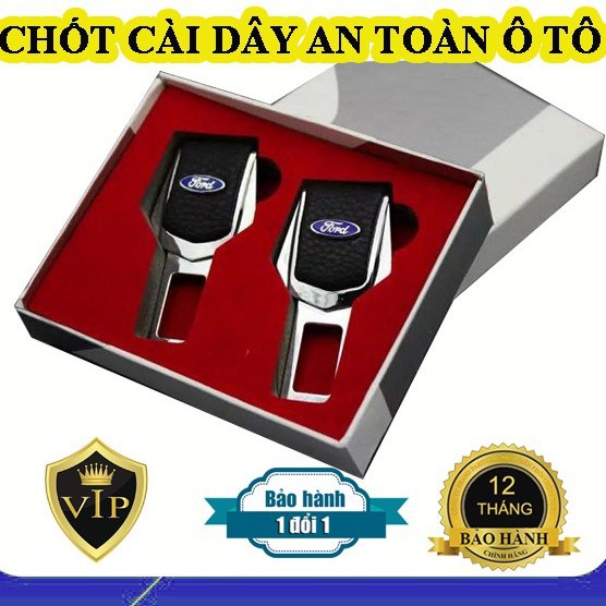 Bộ 2 Chiếc Chốt Cài Dây An Toàn Logo Ford ngắt chuông. by ductri_aotu