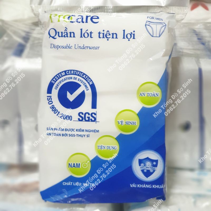 Quần lót, quần sịp nam dùng 1 lần Procare