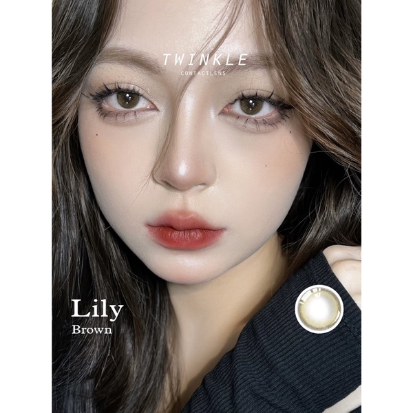 Kính áp tròng nâu tự nhiên Lily Brown