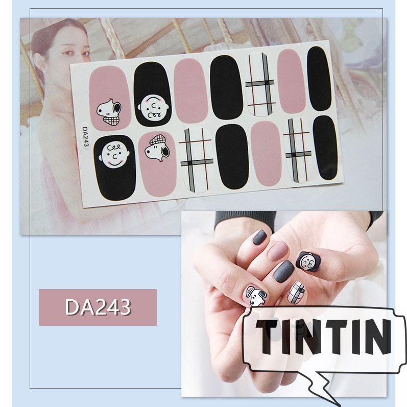14 nhãn dán trang trí móng tay chống thấm nước phong cách Hàn Quốc TINTIN NAIL04