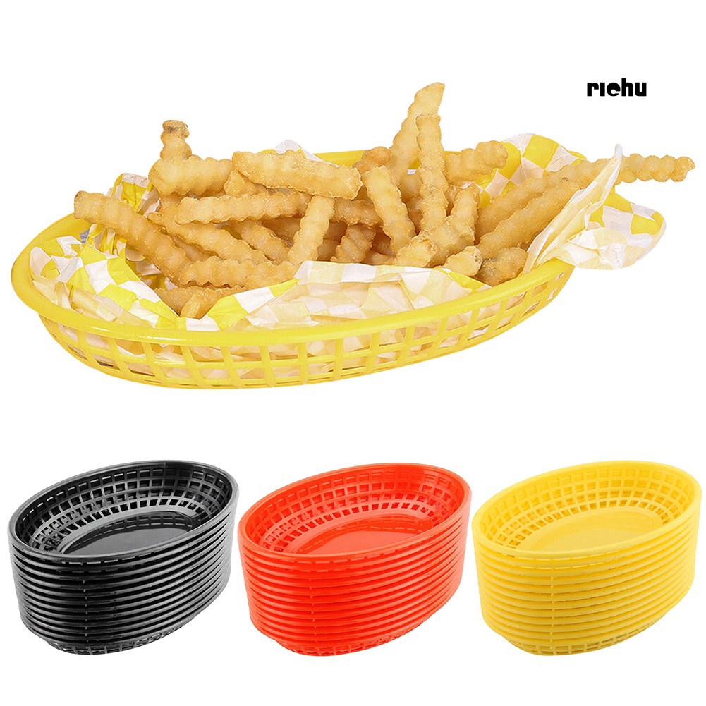 Set 6 Rổ Nhựa Đựng Khoai Tây Chiên Giúp Ráo Nước