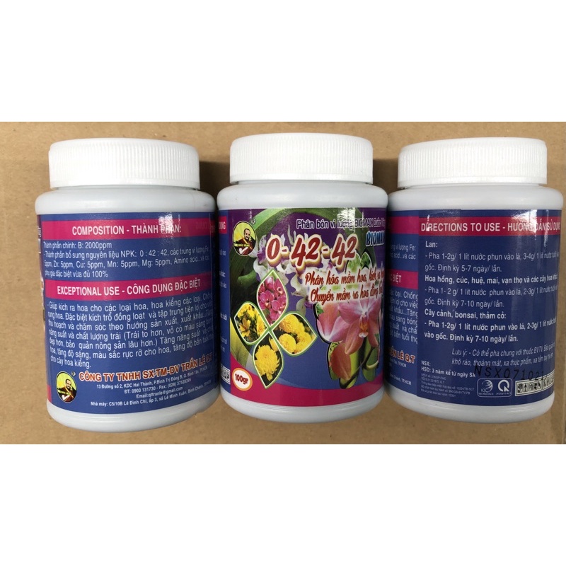 PHÂN BÓN NPK 0-42-42 + TE - VEGETASHOP - Phân Bón Cuốc Vàng