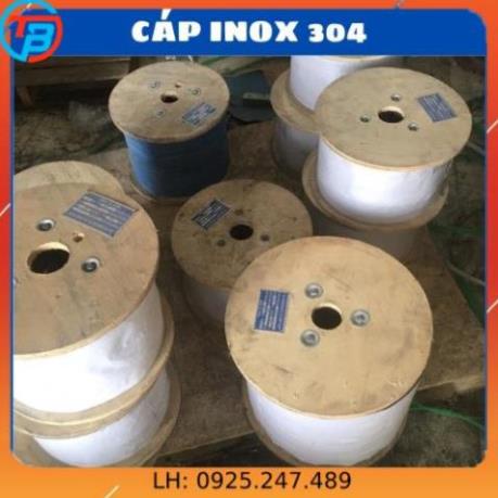 Cáp inox 304 (5 ly, 6 ly, 8 ly, 10 ly) - CÁP THÉP Thái Bình Vina